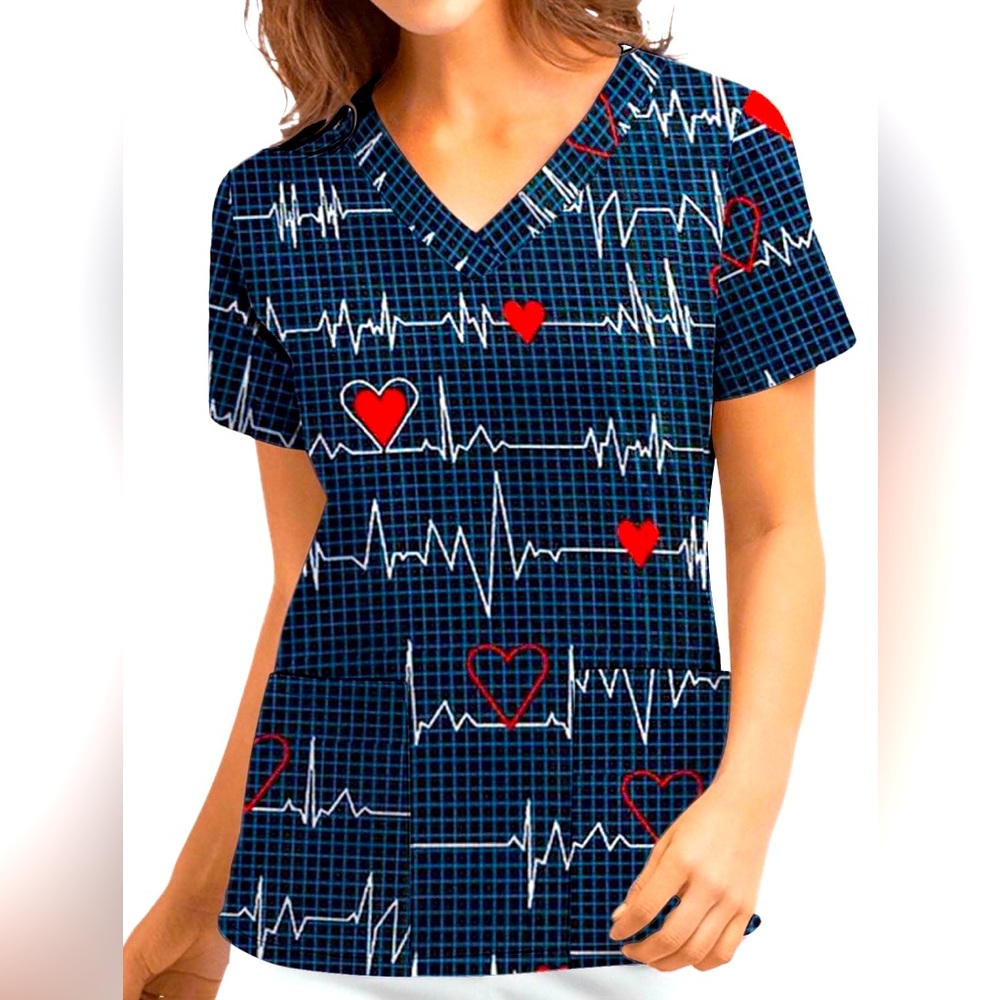 🛍️Size "S" Medical Scrub Top with Pockets.
